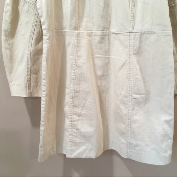 Banana Republic Women's 12 Contoured Denim Mini Dress Ivory NWT 596458 Y2K 90s - Picture 6 of 8